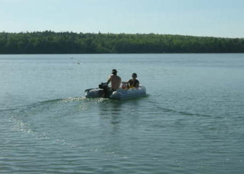 boating in maine