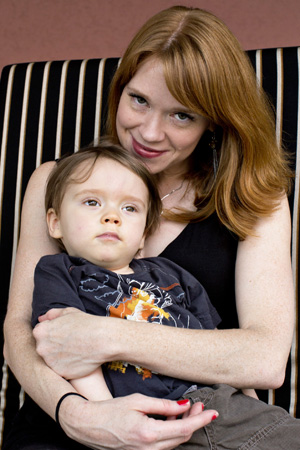 Rapp, with her son, Ronan. (Credit: Soulumination)