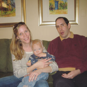 Gina, her son, and Alan in 2011